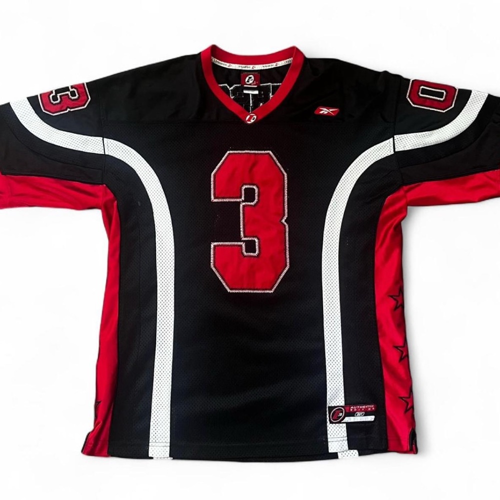 Reebok Black and Red Athletic Jersey